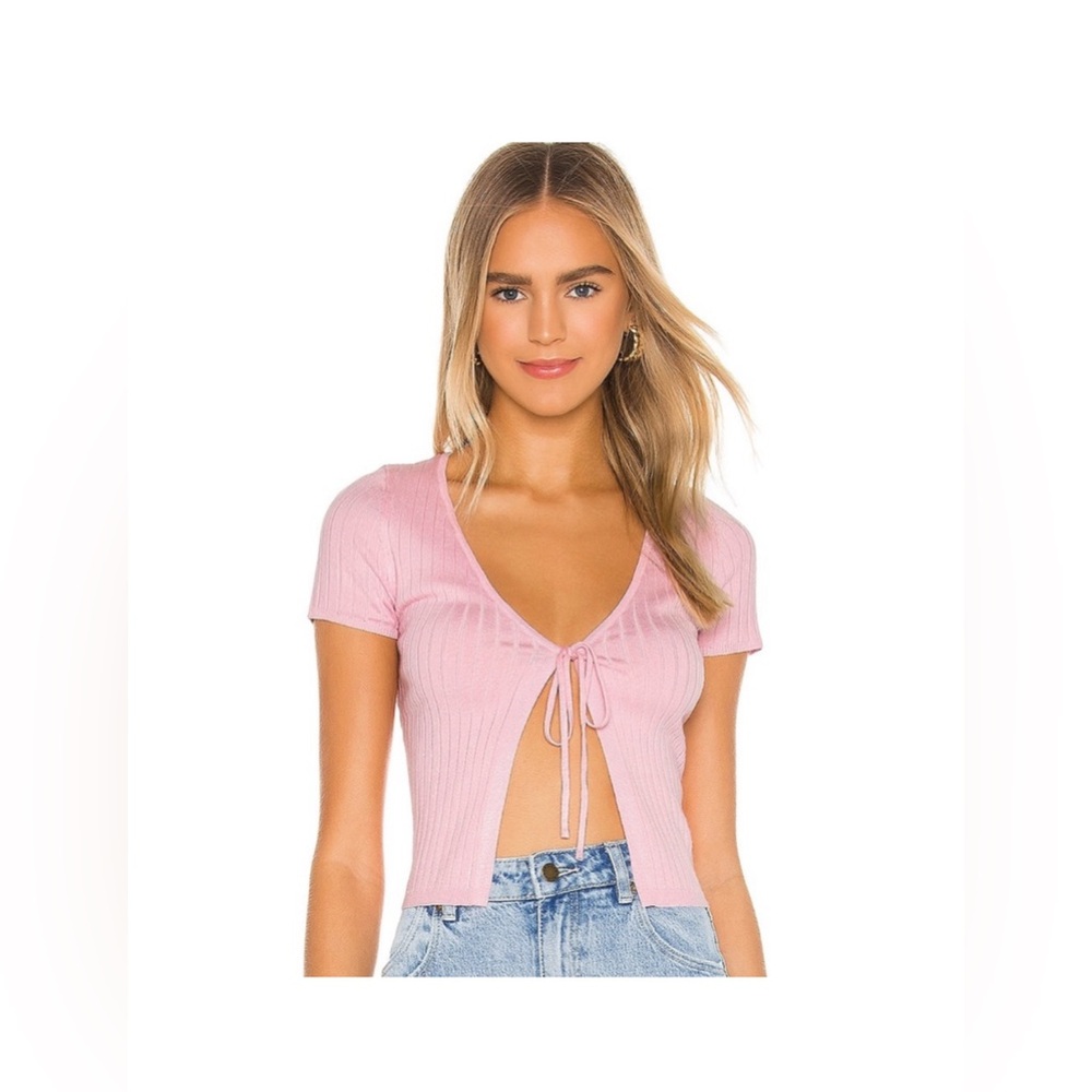 Superdown Bethanie Tie Front Top (NWOT)